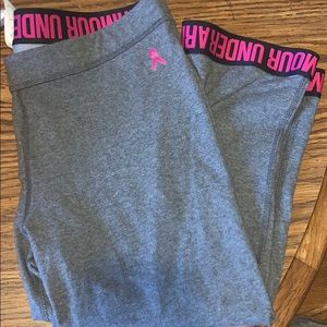 Athletic yoga pants worn minimally